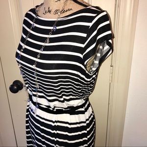 LOFT Jersey Striped Dress